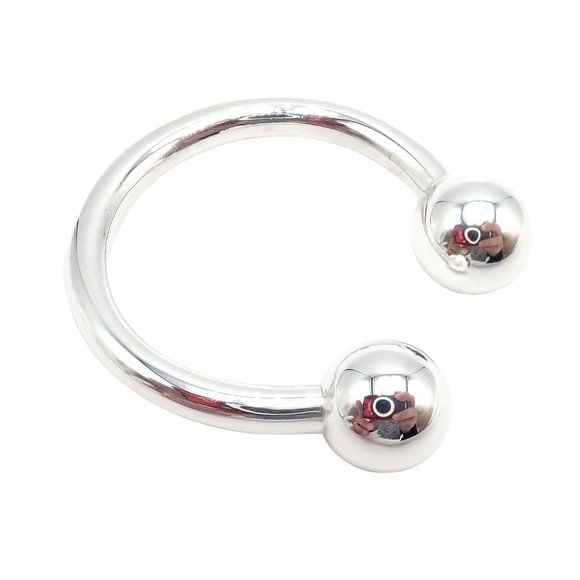 Vintage Tiffany & Co. Silver Classic Ball Keychain Keyring - Picture 12 of 16